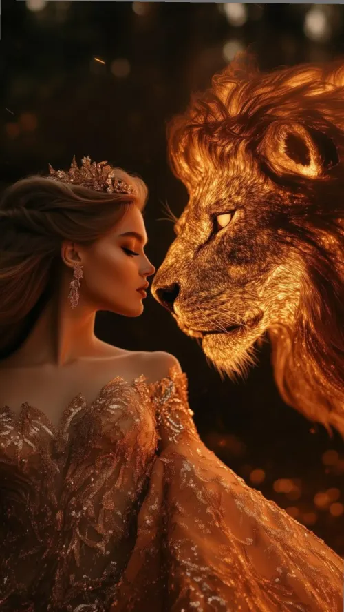 Balanced scale with Leo sun symbol and Gemini mercury symbol glowing equally bright